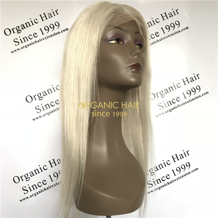Colorful human full lace wig on sale X88